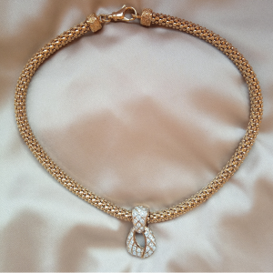 DIOR GOLD DIMOND NECLACE